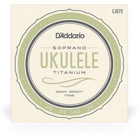 Resim AyrStore Ej87S Ukulele Tel Seti, Soprano, Titanium, Warm Bright T 