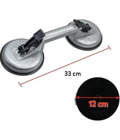 Resim CetKing Vakumlu Alüminyum Cam Vantuzu Fayans Ahşap Metal Tutucu Taşıma Araba Kaporta Göcük Çektirme 2 