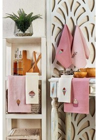 Resim 6 Parça Mutfak Kurulama Bezi 30 X 50 Cm İce Cream Çok Renkli 