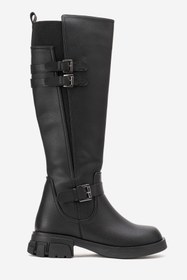 Resim Nuvve VALOR Kadın Çift Tokalı Uzun Binici Çizme 