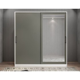 Resim Alba Sürgülü Portmanto Ayakkabılık 160 cm BF- Ücretsiz Montaj 