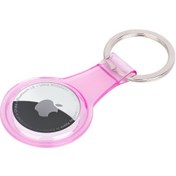 Resim Noktaks - Airtag Uyumlu Silikon Anahtarlık - 07 - Pembe 