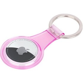 Resim Noktaks - Airtag Uyumlu Silikon Anahtarlık - 07 - Pembe 