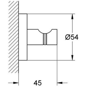 Resim Grohe Essentials Banyo Askısı 40364A01 Çok Renkli 