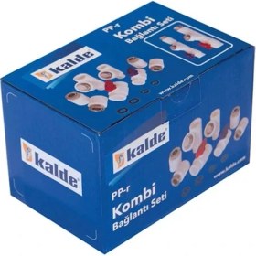 Resim Kalde Beyaz 8 Parça Dirsekli Kombi Bağlantı Seti 