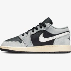 Resim Air Jordan 1 Low SE 'Light Smoke Grey Sail' (GS) | Unisex 