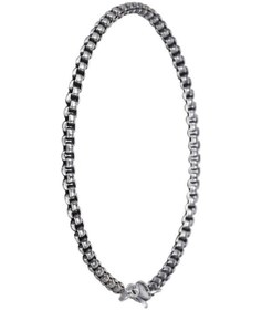 Resim Yuvarlak Kibar Erkek Çelik Zincir Bileklik 4 Mm 21 Cm Eck07B 