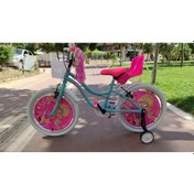 Resim Salcano Muki 16 Jant Kız Çocuk Bisikleti Arka Çocuk Koltuklu Turkuaz 