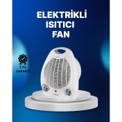 Resim Teknomiy Mini Elektrikli Isıtıcı – 2000W Güç, Fanlı Isıtma, 3 Isı Modu 