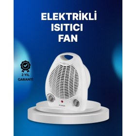 Resim Teknomiy Mini Elektrikli Isıtıcı – 2000W Güç, Fanlı Isıtma, 3 Isı Modu 