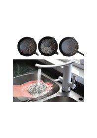 Resim Bulaşık Yıkama Teli Temizleyici Çelik Zincir Dökme Demir Scrubber 