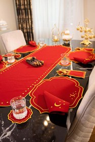 Resim OKRA HOME Azam Nakışlı 4 Kişilik Sofra Seti 