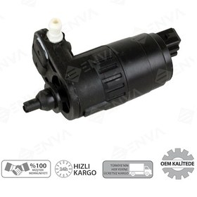 Resim Fiat 500 Ön Cam Su Silecek Su Fiskiye Motoru Pompası Çift Çıkış 