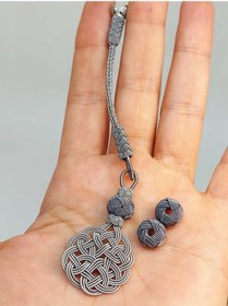 Resim Bakır El İşi Kazaz Püskül & 2 Habbeli Takım 45560 