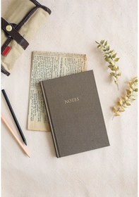 Resim Bez Ciltli Defter / Çizgili Gri 