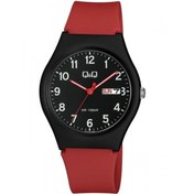 Resim Q&Q Unisex Takvimli Kol Saati 100 Metre Su Geçirmez Kırmızı 