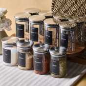 Resim Perotti Aurelia 12 Parça Metak Kapak Cam Baharatlık 275 ml 