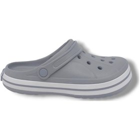 Resim Zerhan Cflex 22233 Unisex Gri Beyaz Gri Sabo Terlik Sandalet Gri 