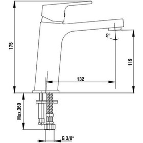 Resim Eca Tiera Lavabo Bataryası Mat Siyah 102108989C1 