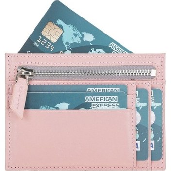 Bouletta Zip Deri Kadın Fermuarlı Kartlık Siyah (443083678)