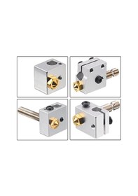 Resim Koodmax 3d Yazıcı Extruder M6 3.0mm / 0.2mm V5 - V6 Pirinç Nozzle Baskı Kafası 