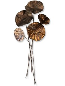 Resim Naga Bouquet Lotus Leaves Gold - El işi Dövme Pirinç 