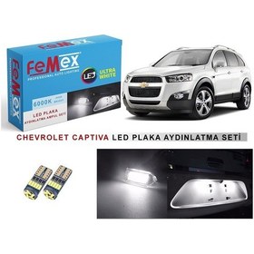 Resim Chevrolet Captiva Led Plaka Aydınlatma Ampul Seti Femex Parlak Beyaz 