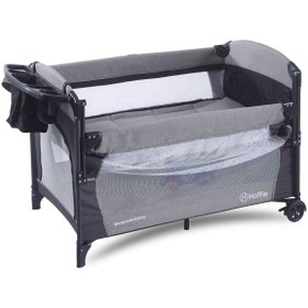 Resim Sleep Side Play Anne Yanı Park Yatak Sallanır Cibinlikli Oyun Parkı Beşik 70X110 Cm Yatak Hediyeli - Gri 