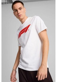 Resim Puma F1 Ess Logo Erkek Tişört 63326402 Beyaz 