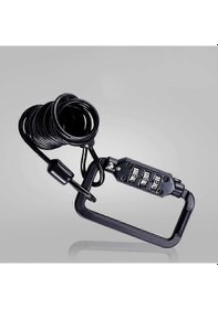 Resim Motosiklet Bisiklet Kask Kilidi Bisiklet Kablo Kilidi Bisiklet Tel Kilidi Bisiklet Kask Kilidi Bisiklet Kod Kilidi 6,5 X 4 Cm Siyah Çok Renkli 
