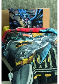 Resim Özdilek Batman Yellow Tek Kişilik Lisanslı Kapitone Çocuk Nevresim Takımı 