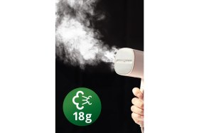 Resim Katlanabilir Portatif Buharlı Dikey Ütü ve Kırışık Giderici Pembe 