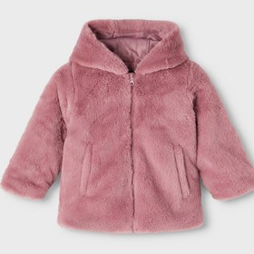 Resim name it Pembe Bebek Ceket Nmfmarry Faux Fur Jacket Pb 