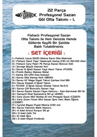 Resim Fishack 22 Parça Sazan Carp Olta Seti L - 3.30mt / 100gr 