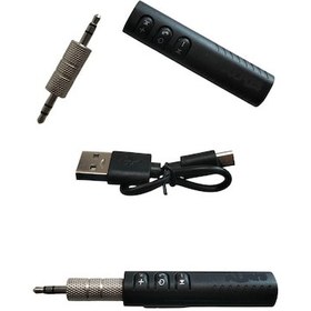 Resim Tv Tablet Telefon Araç Araba Aux Bluetooth Kablosuz Müzik Görüşme Kiti 3.5mm 