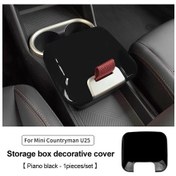 Resim Mini Jcw Country U25 2024 Merkezi Kontrol Depolama Kutusu Dekoratif Kapak Piano Black 1 Piece Set 