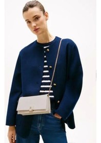 Resim Tommy Hilfiger Kadın Th Monogram Çapraz Çanta Bej 