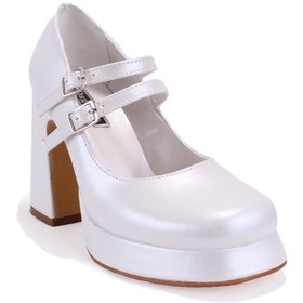 Resim Dagoster Dza07-337566 Sedef Platform Topuklu Kadın Ayakkabı Sedef 