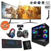 Resim Izoly ST998703 i5-10400F 16 GB 512 GB M.2 NVMe RTX2060 6 GB 24" + 24" Free Dos Masaüstü Oyuncu Bilgisayarı 