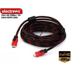 Resim Electroon 10Metre Örgülü Hdmı Kablo V1.4 Full Hd 