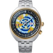 Resim Orient World Map RA-AA0E08Y39B Limited Edition Otomatik Çelik Gri 20 Atm 44 mm Erkek Kol Saati 