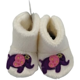 Resim Internettenalsat Kışlık Bebek Panduf 18-27 Numara Arası Beyaz 