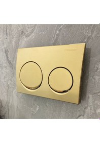 Resim Geberit Alpha20 Gold Gömme Rezervuar Kumanda Paneli Altın 