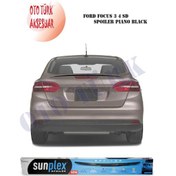 Resim Ford Focus 3 Sedan Spoiler Piano Black Sunplex A+ Kalite 