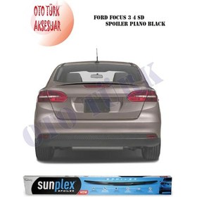Resim Ford Focus 3 Sedan Spoiler Piano Black Sunplex A+ Kalite 
