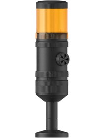 Resim Mesan Ø70 1 Kat Işıklı Kolon Sabit Ampul Buzzer Tüp Montaj Turuncu 220Vac Ms 411.3.220Vac 