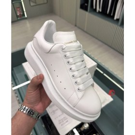Resim Alexander Mcqueen Beyaz Deri Sneaker 
