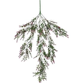 Resim Cihan Çiçekçilik Yapay Bordo Detaylı Lavanta Sarkıt 80x40 