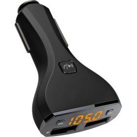Resim Linktech LCD Bluetooth Fm Transmitter 2,4 Mah Hızlı Şarj Destekli 