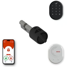 Resim Desi Utopic R Siyah Akıllı Kilit - Wifi - Şifre 